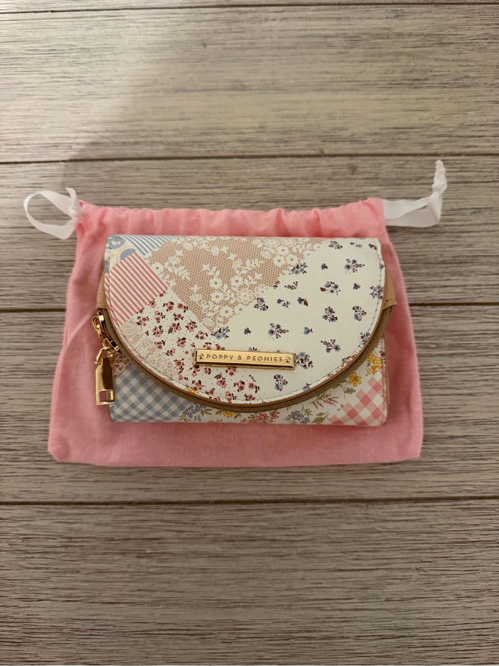 Poppy & Peonies Country Picnic Patchwork Wallet